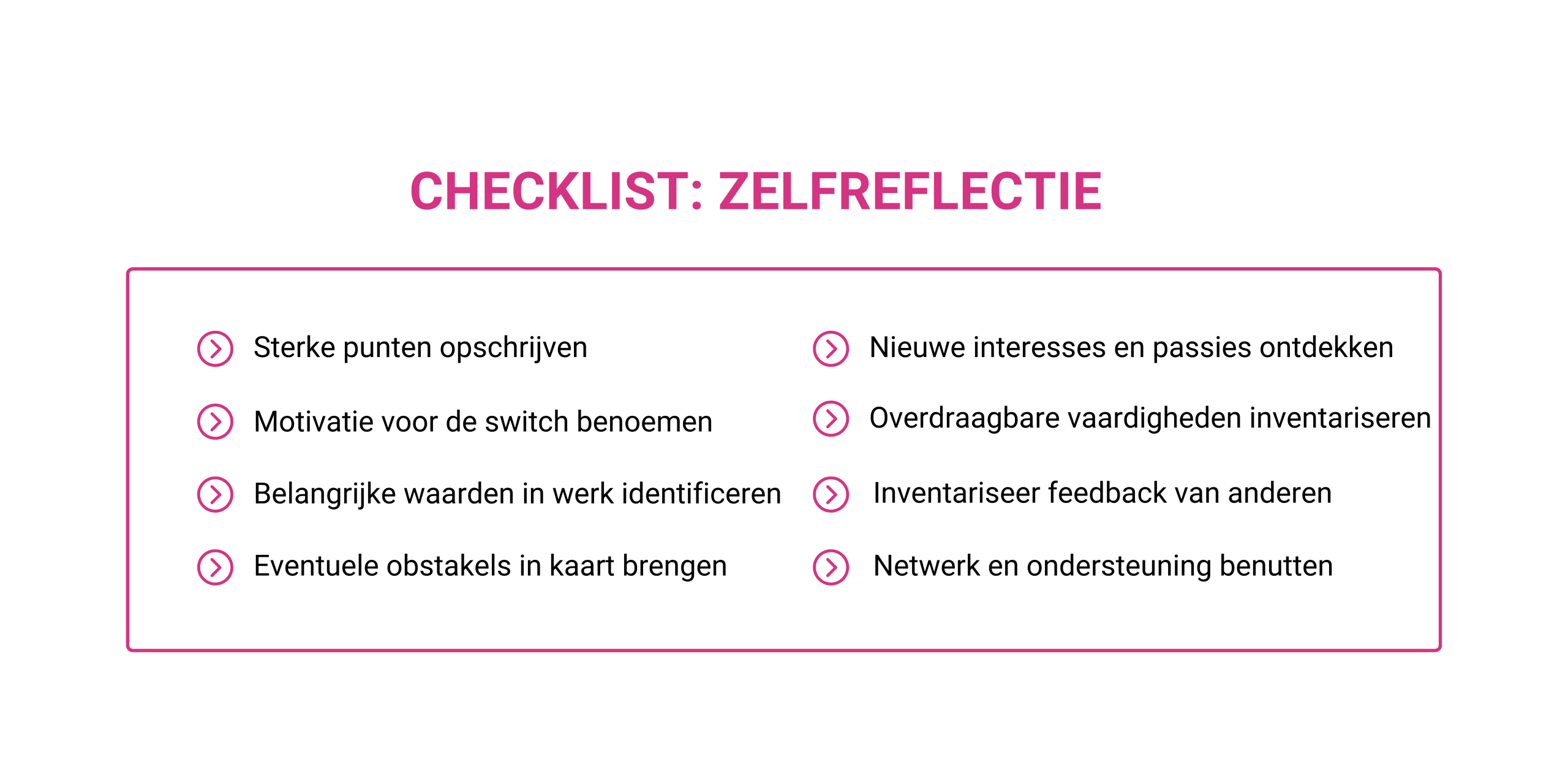 Zelfreflectie carrièreswitch
